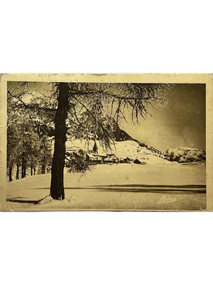 Montgenèvre (Hautes-Alpes) – L'hiver, vue générale – CPA n°125
