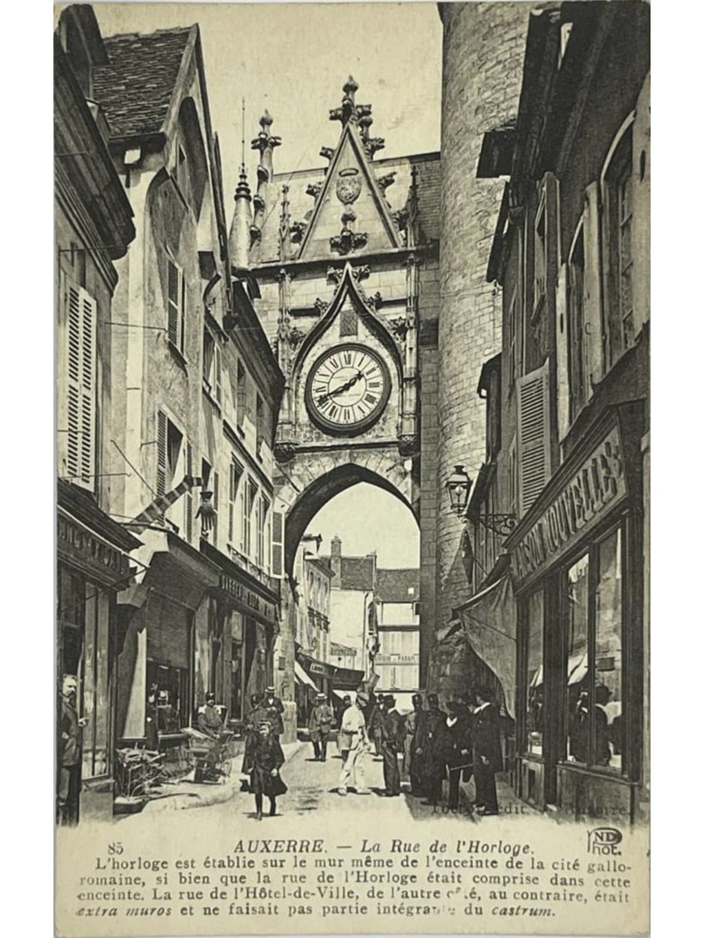 Recto de la carte postale