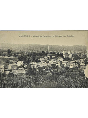 Ambérieu-en-Bugey – Village de Vareille et château des Échelles – CPA 1916