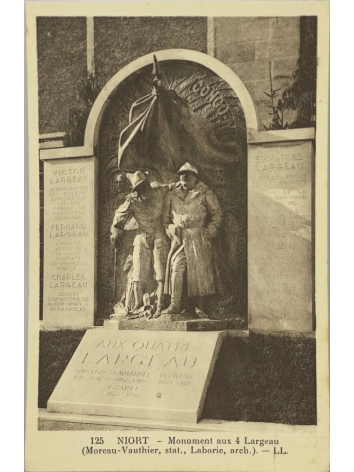 Recto de la carte postale