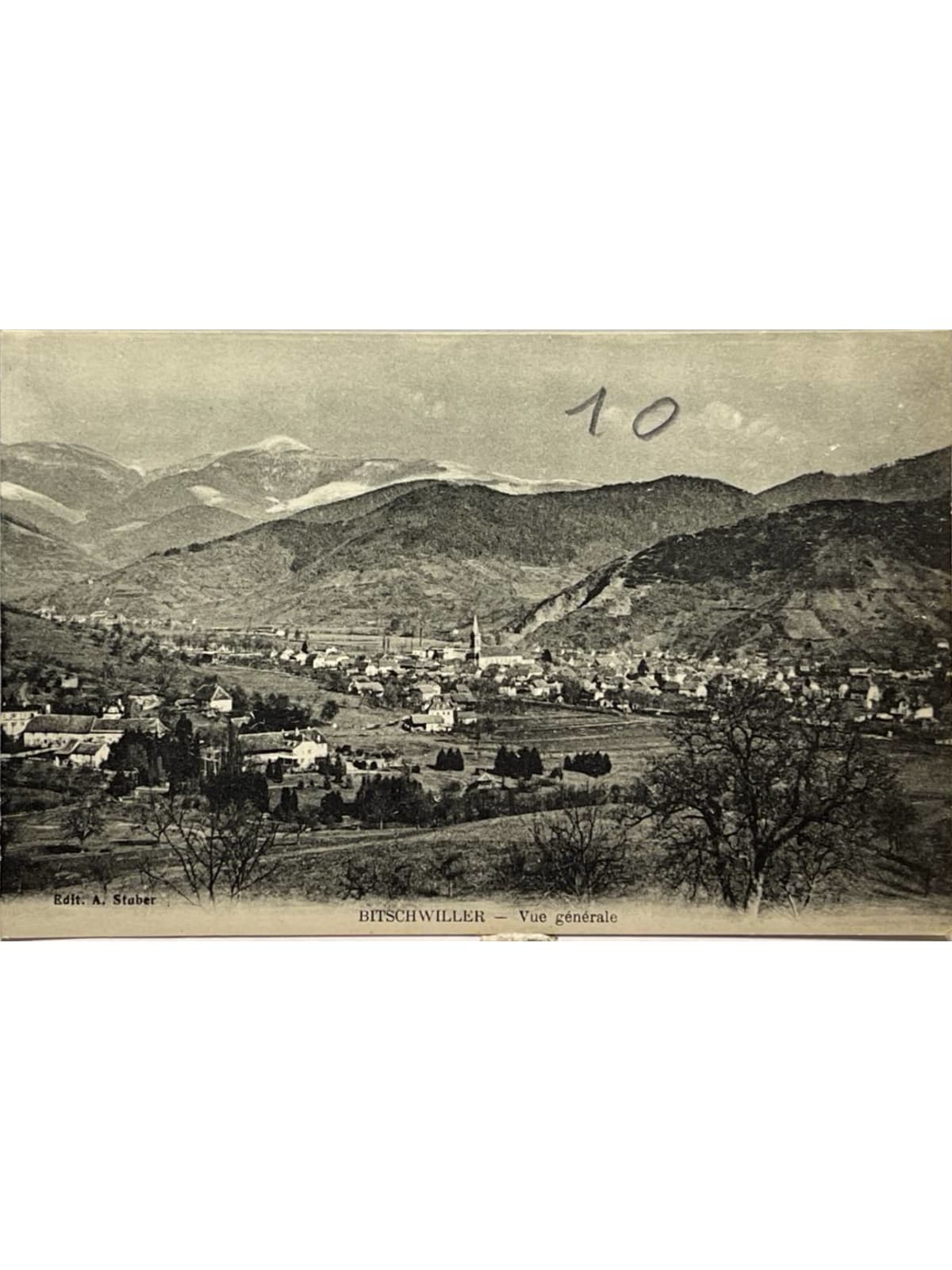 Recto de la carte postale