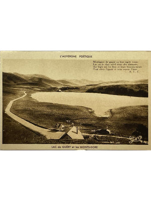 Lac de Guéry et Monts Dore – L'Auvergne poétique – CPA ancienne