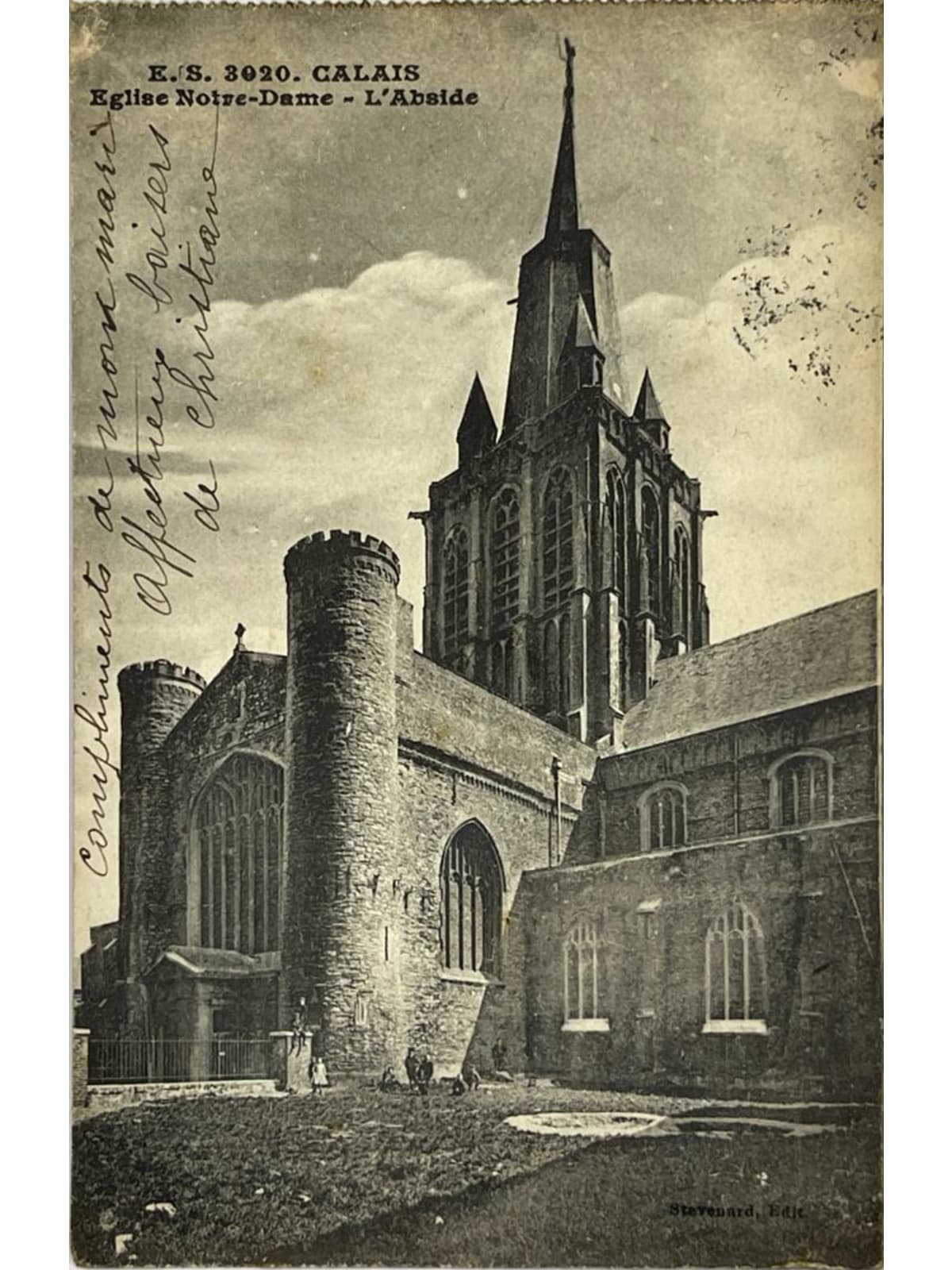 Recto de la carte postale