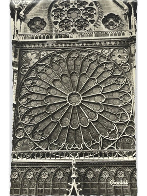 Carte postale – Paris – Notre-Dame, rosace de la façade nord – Éditions Chantal n° 197