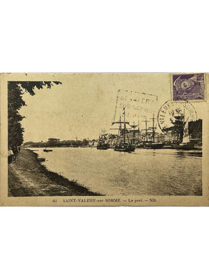 Saint-Valery-sur-Somme – Le port et les voiliers – N.D. n°61 – CPA