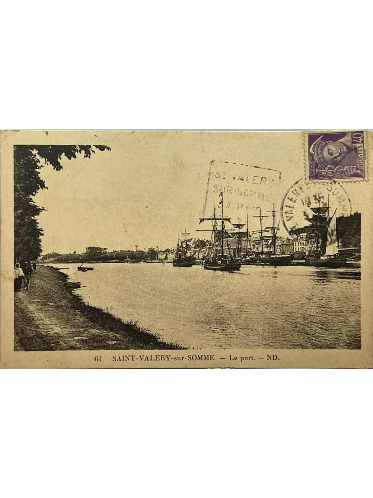 Recto de la carte postale