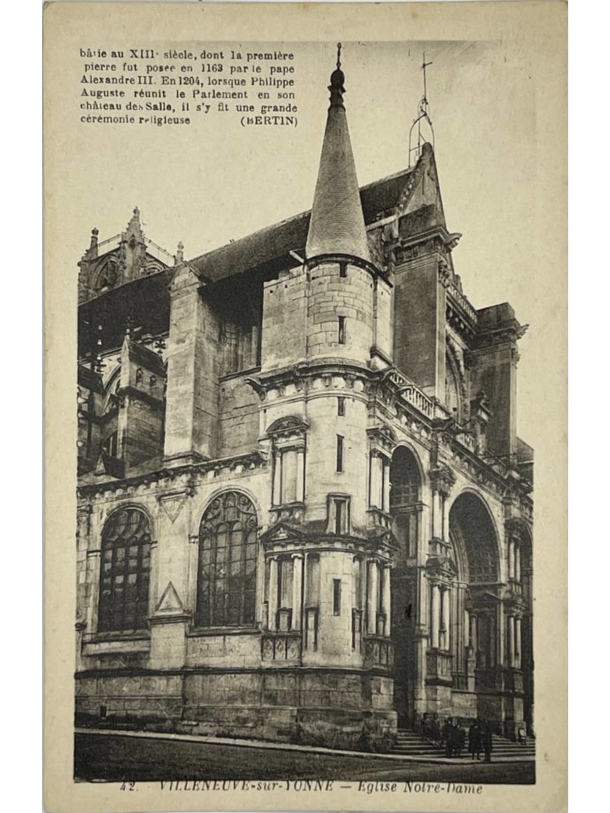 Recto de la carte postale