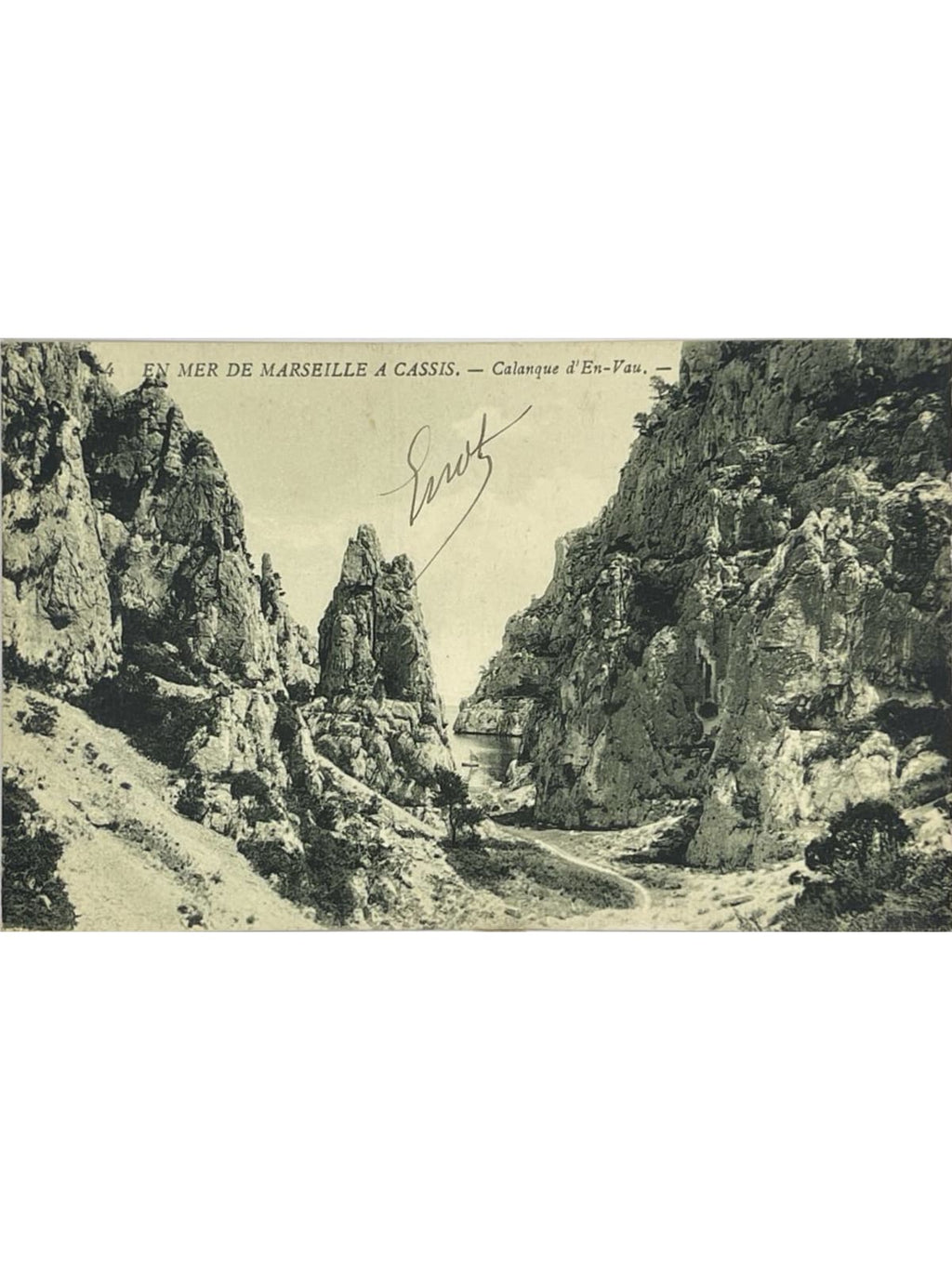 Recto de la carte postale