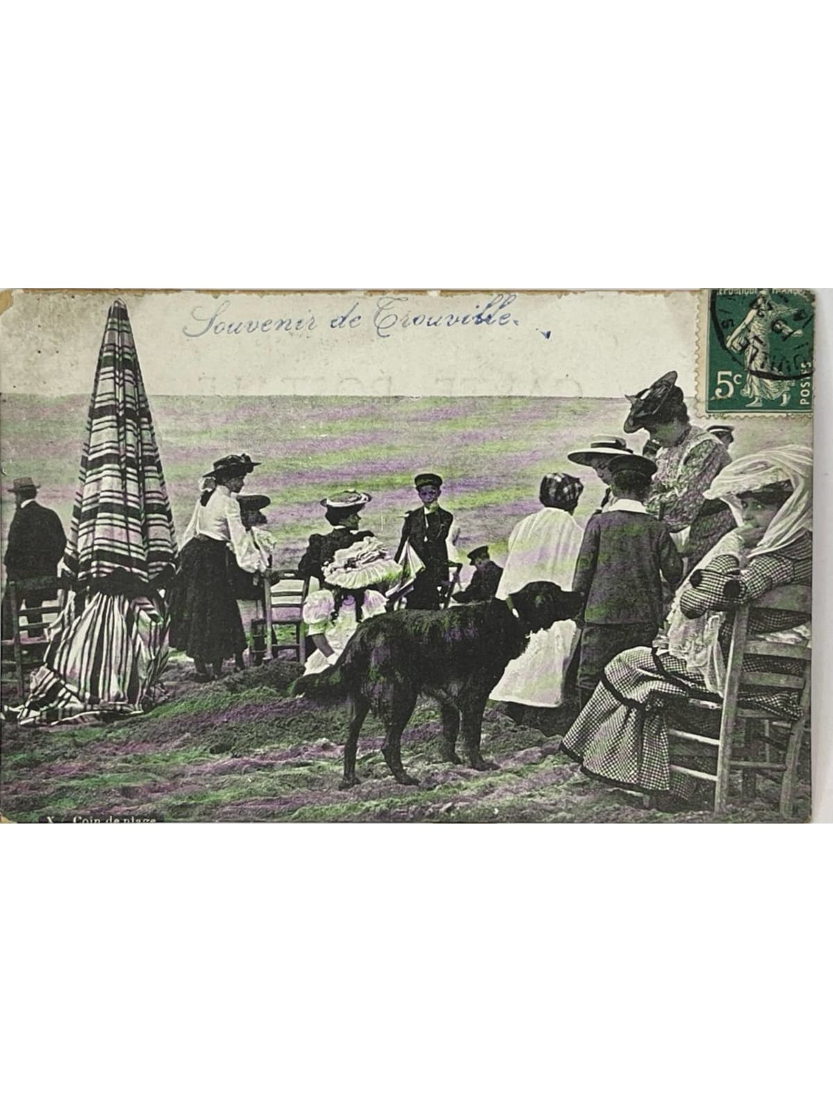 Recto de la carte postale