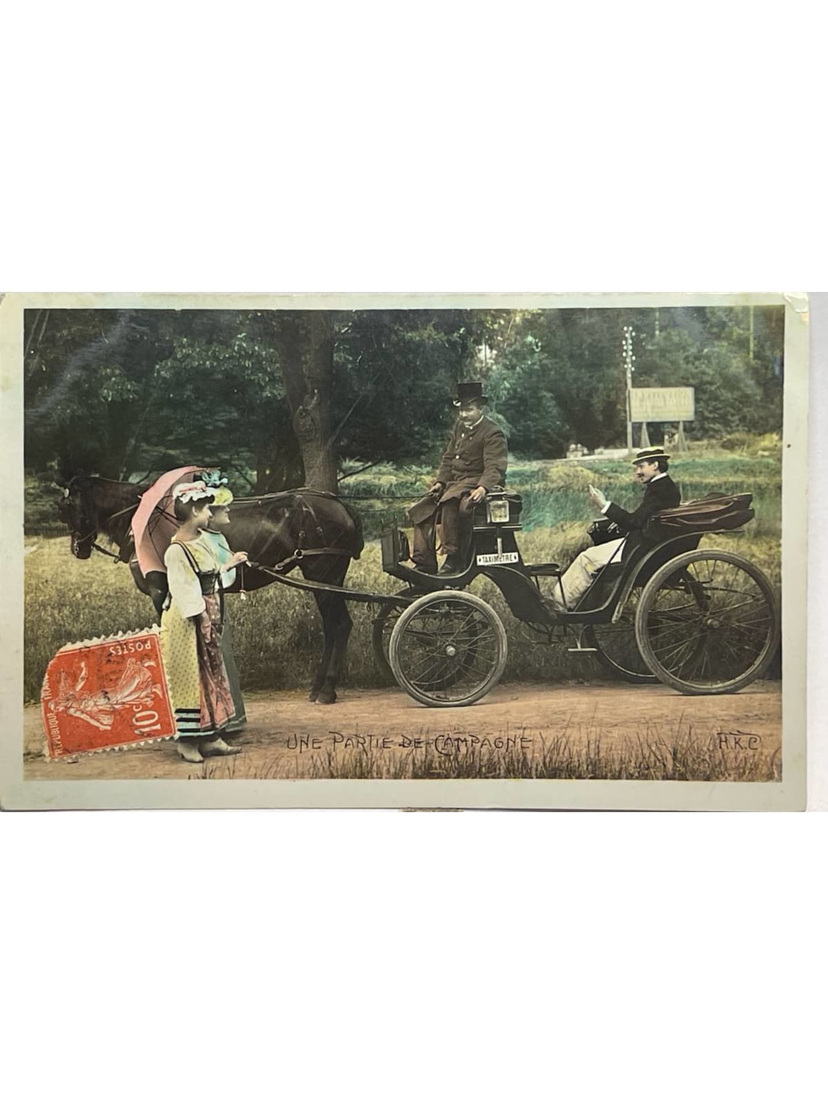 Recto de la carte postale