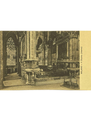 Milan – Intérieur du Duomo – CPA ancienne