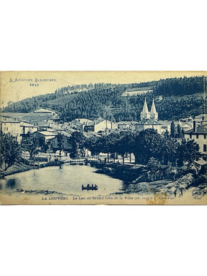 Lalouvesc (Ardèche) – Lac de Grand-Lieu et ville – CPA n° 1843