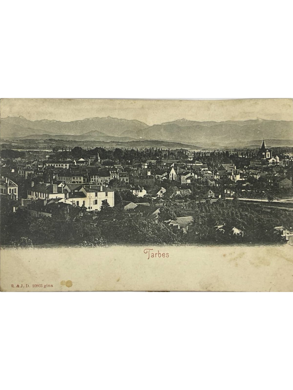 Recto de la carte postale