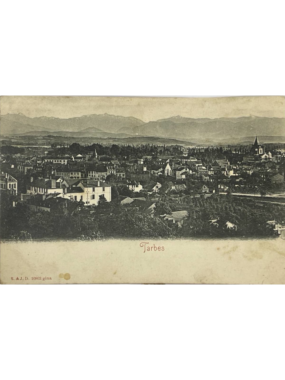Recto de la carte postale