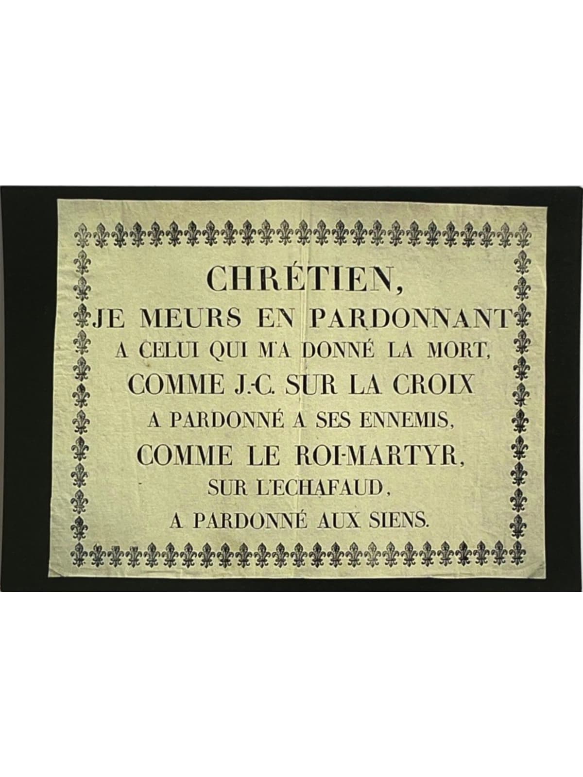 Recto de la carte postale