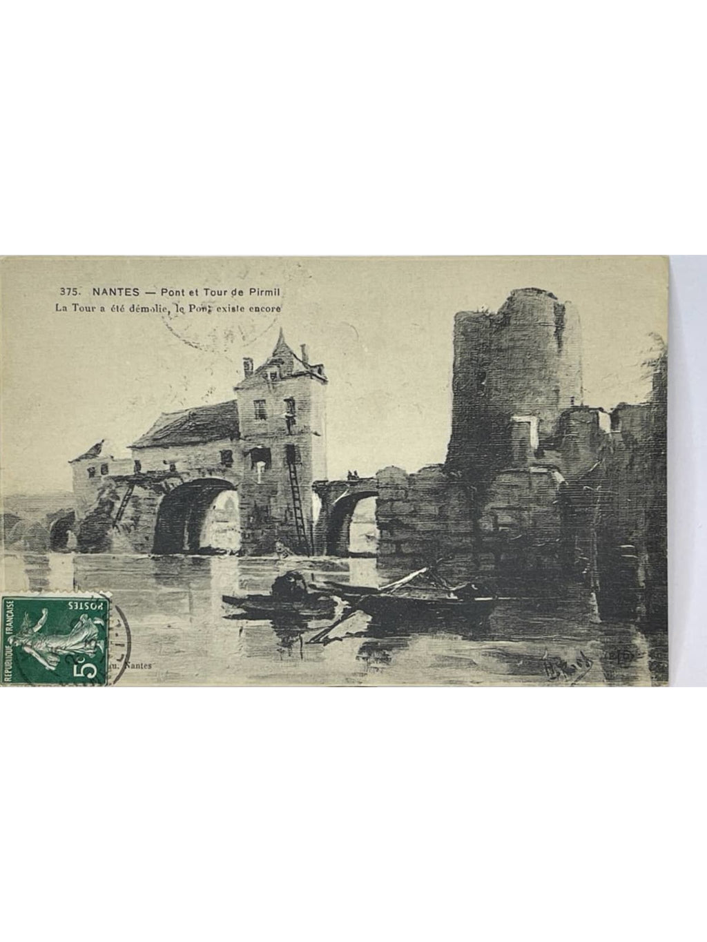 Recto de la carte postale