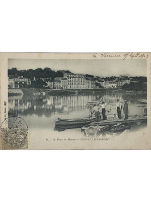 Joinville-le-Pont – Le Tour de Marne, barques et embarcadère – CPA 1903