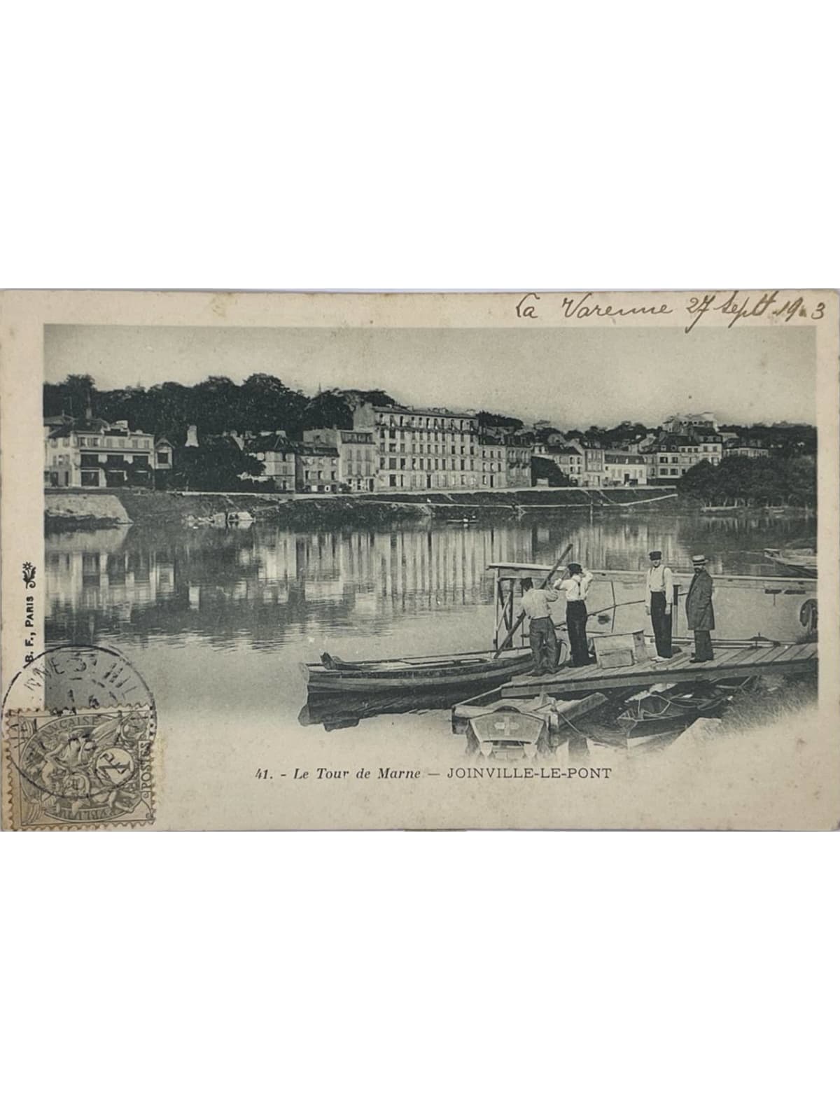 Recto de la carte postale