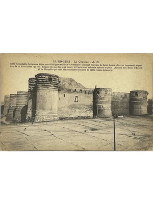 Angers – Le Château et ses tours – CPA n° 15 A.B.