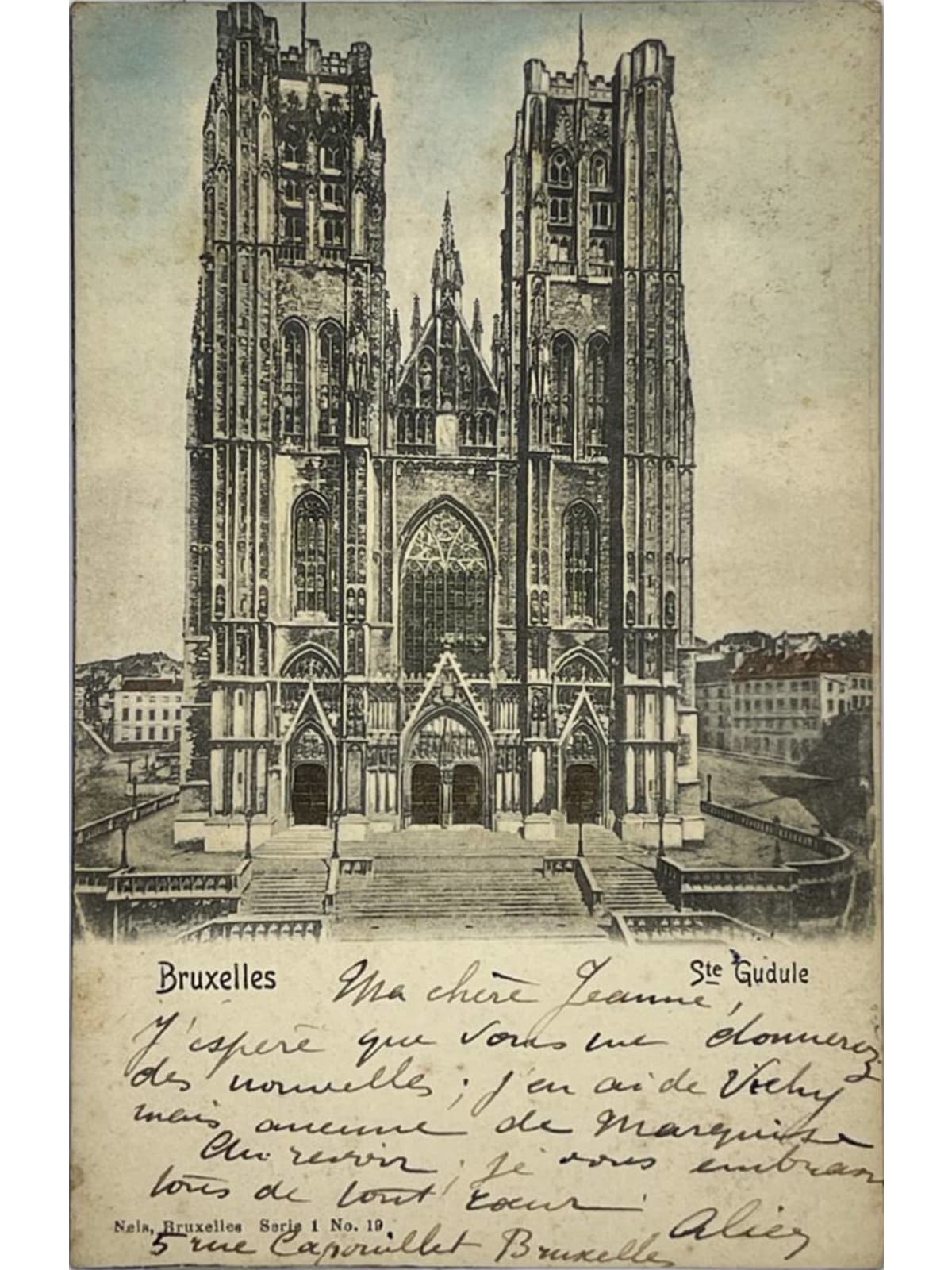 Recto de la carte postale