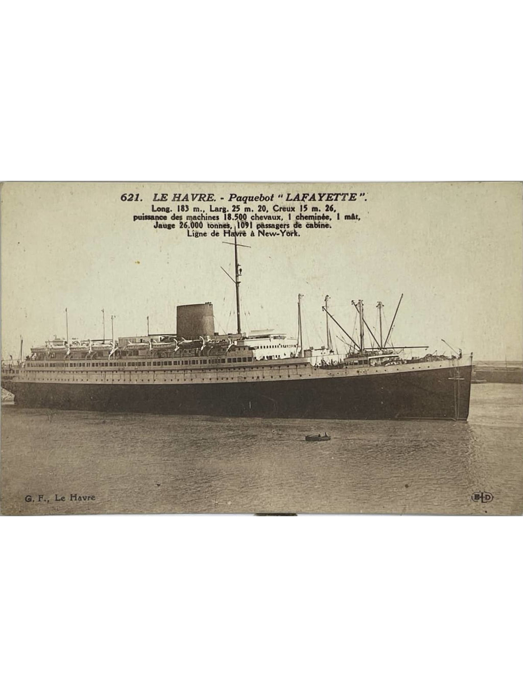 Recto de la carte postale
