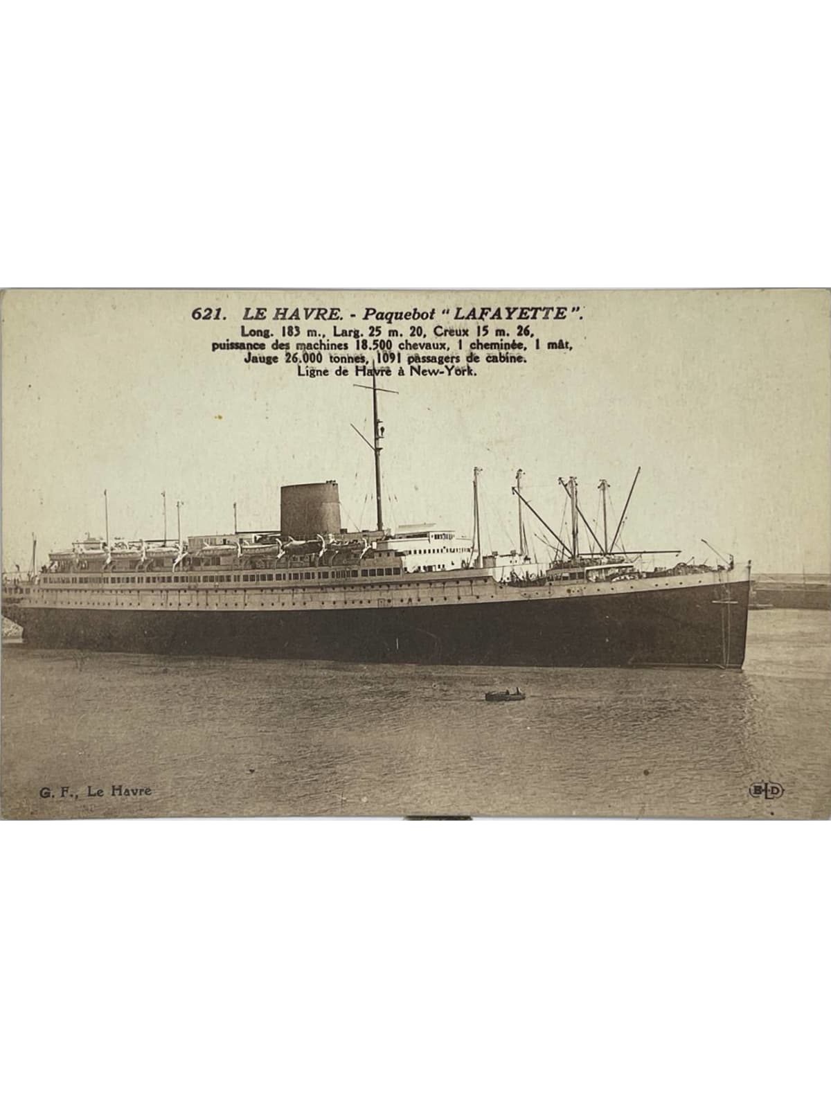 Recto de la carte postale