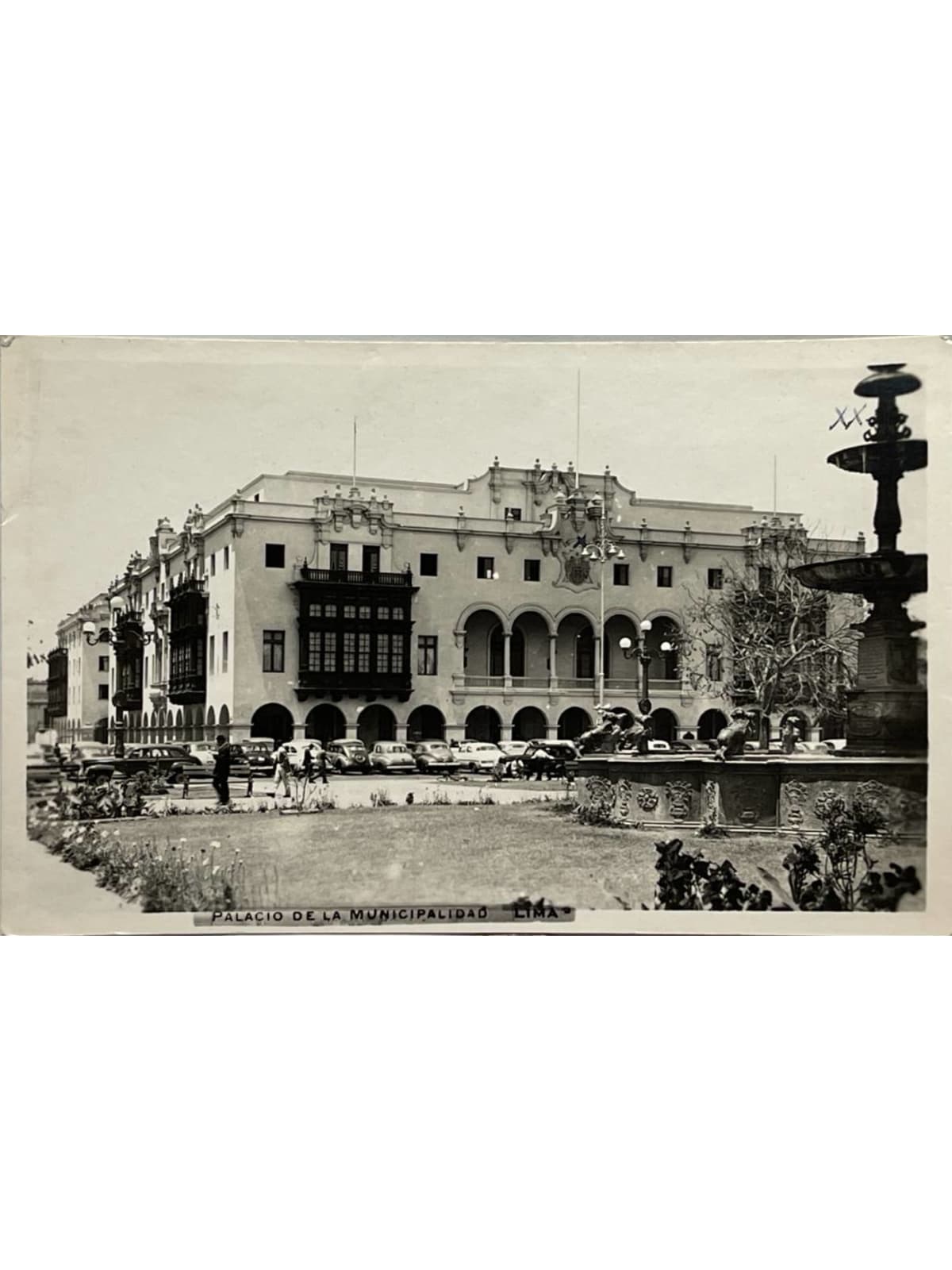 Recto de la carte postale