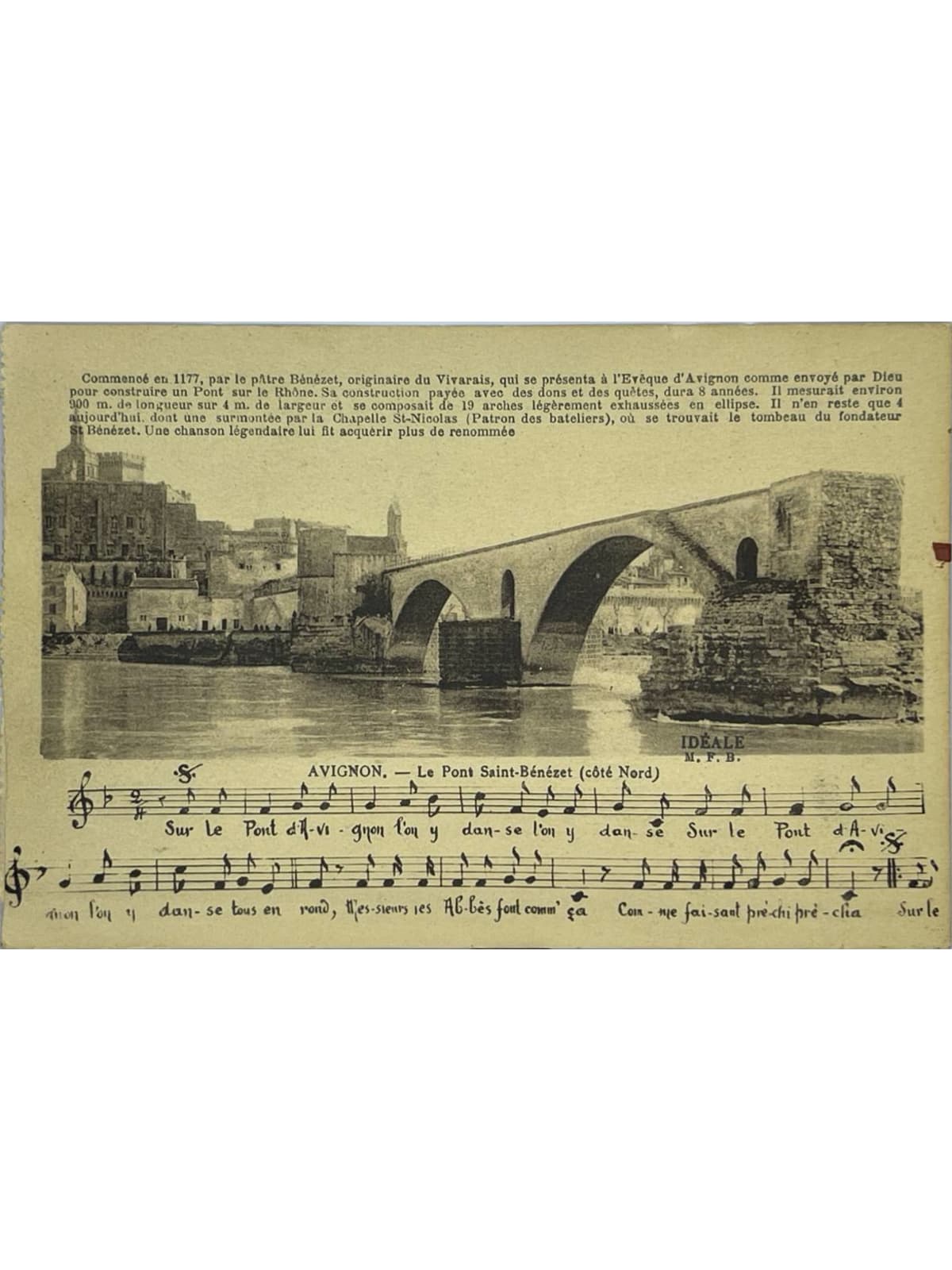 Recto de la carte postale
