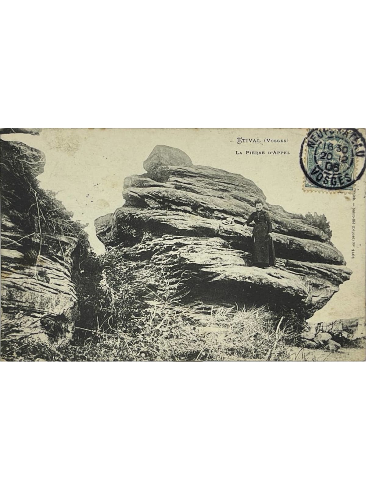Recto de la carte postale