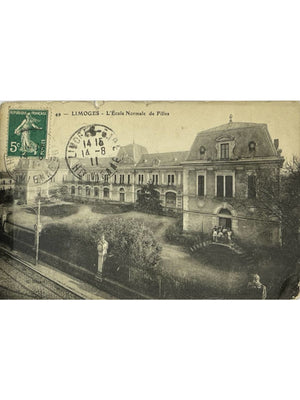 Limoges – L'École normale de filles – CPA n°49 – 1911
