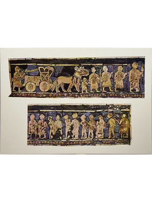 Carte postale – Ur – Standard d'Ur, mosaïque sumérienne – British Museum B 319