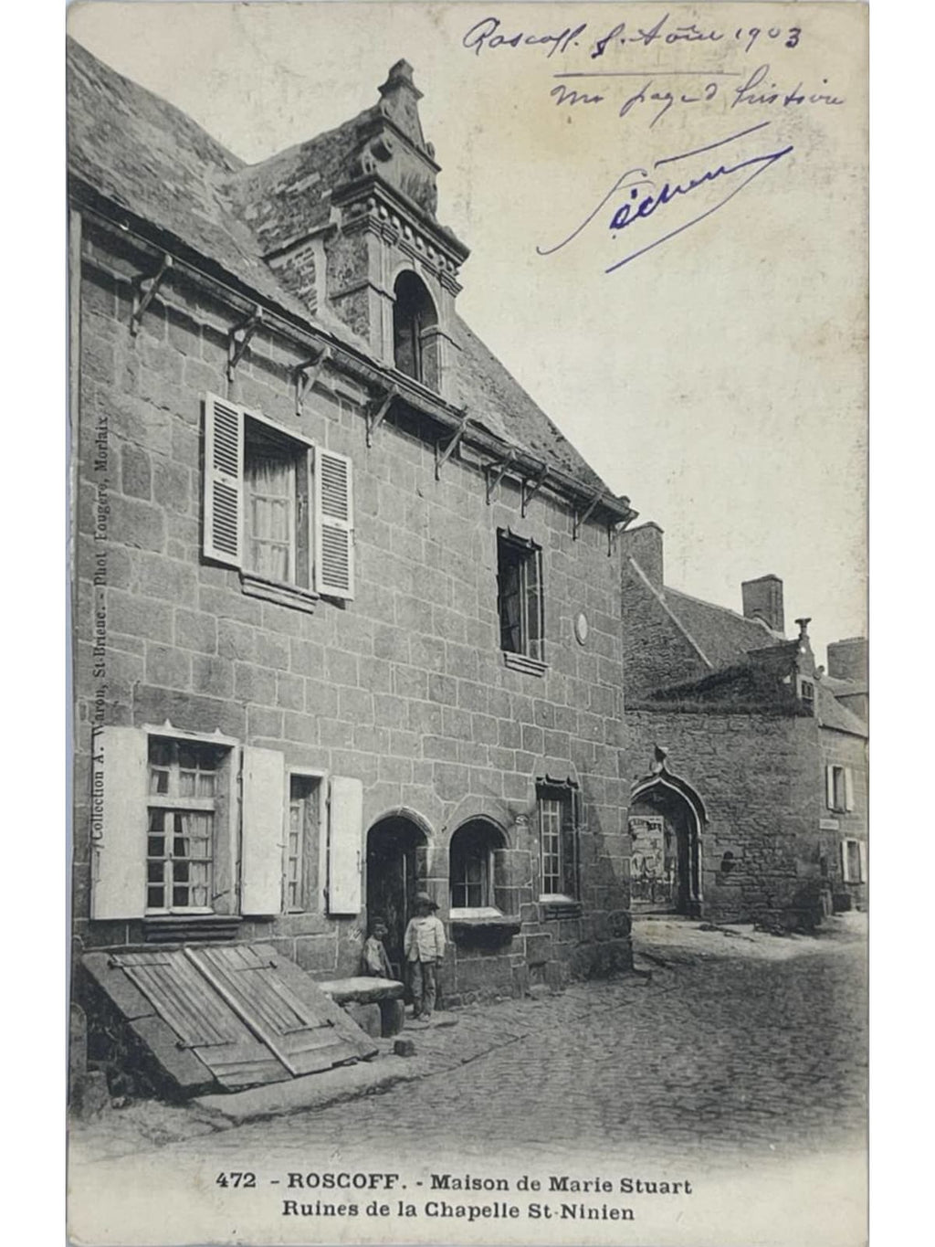 Recto de la carte postale