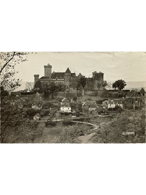 Castelnau-Bretenoux (Lot) – Château et abbatiale – CPSM La Cigogne