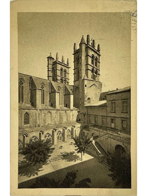 Montpellier – Faculté de médecine, cour intérieure – CPA ancienne
