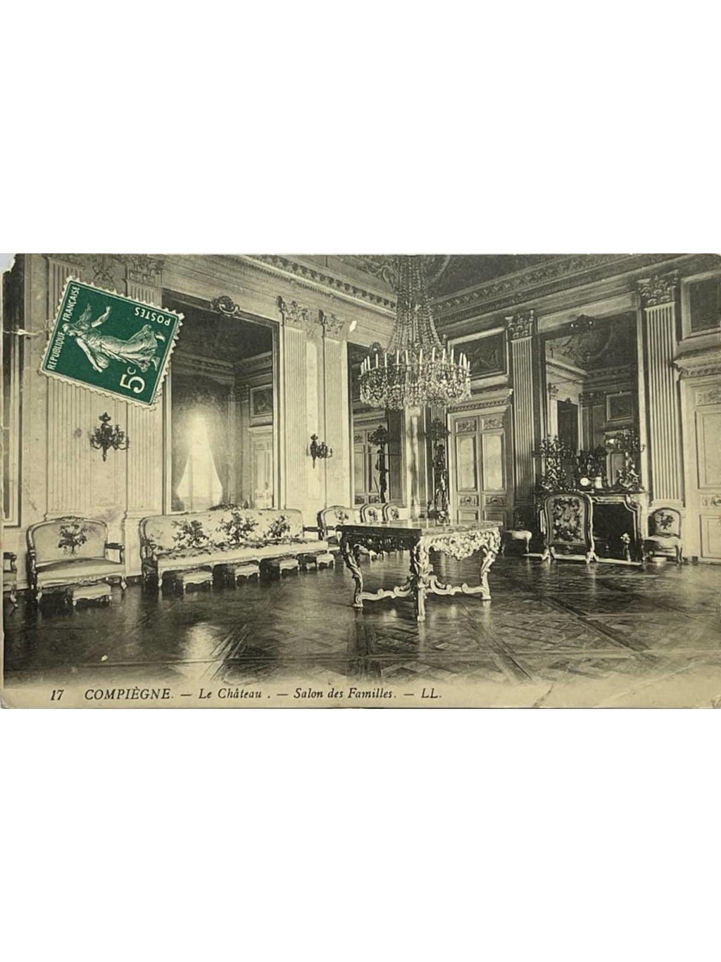 Recto de la carte postale