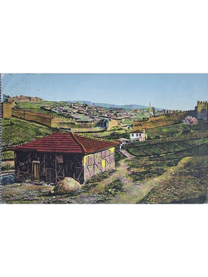 Salonique – Vue de l'ancienne Citadelle – Carte colorisée, 1918