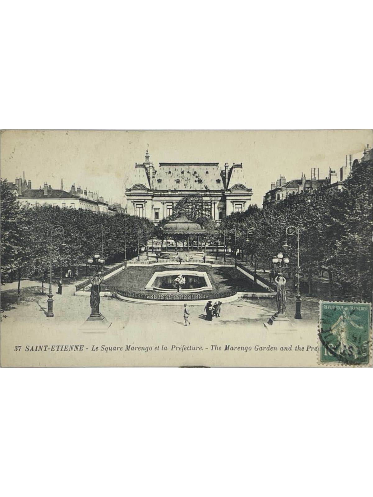 Recto de la carte postale
