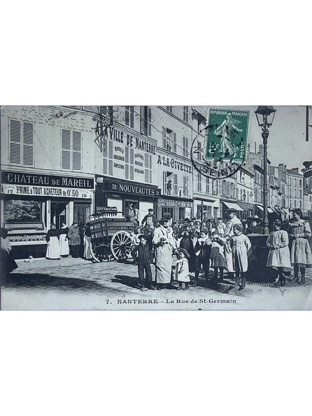 Recto de la carte postale