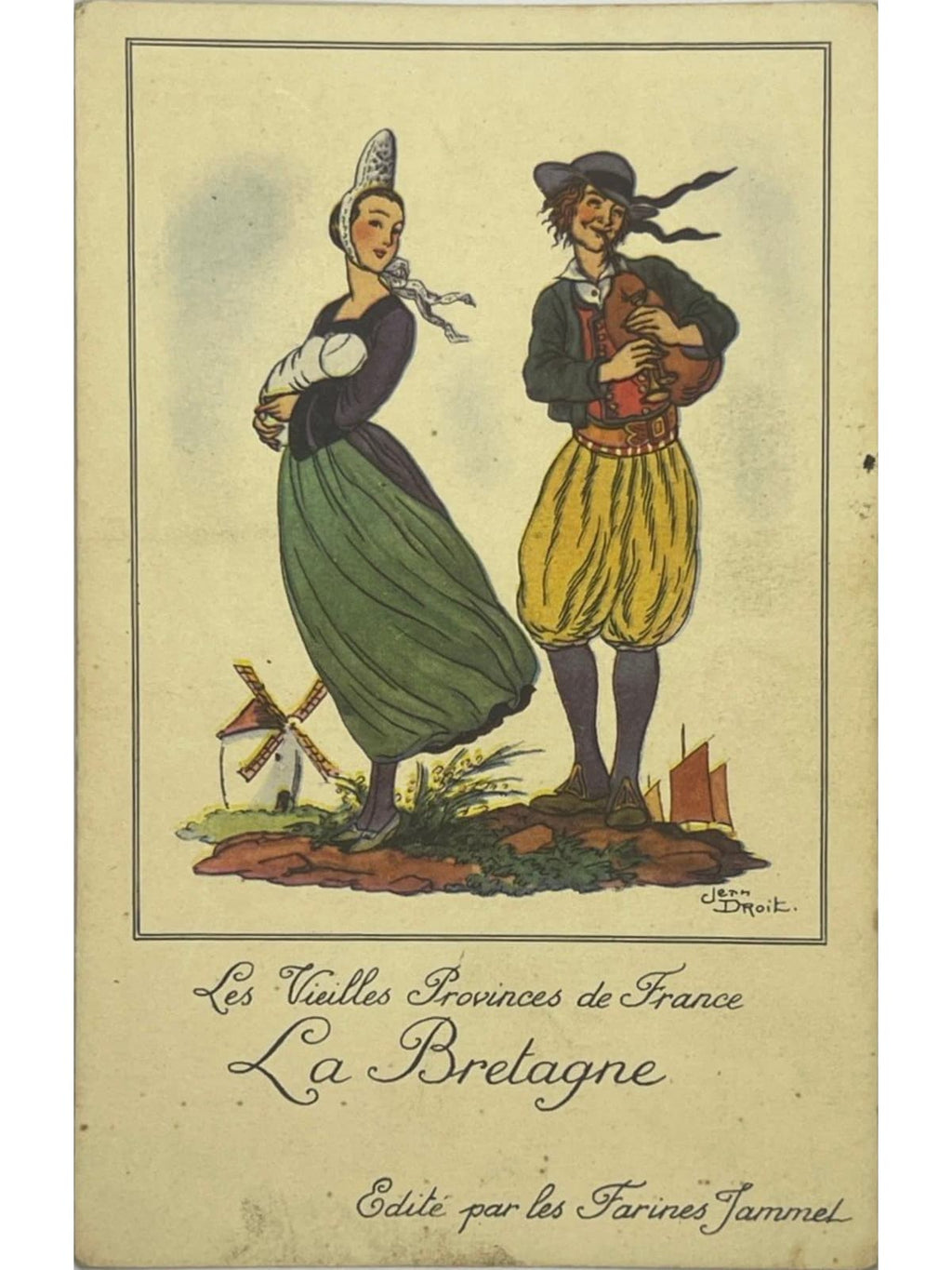 Recto de la carte postale