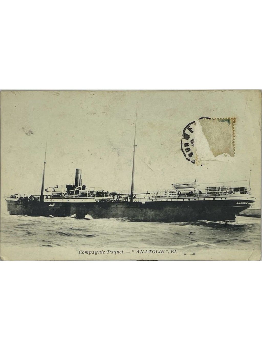 Recto de la carte postale