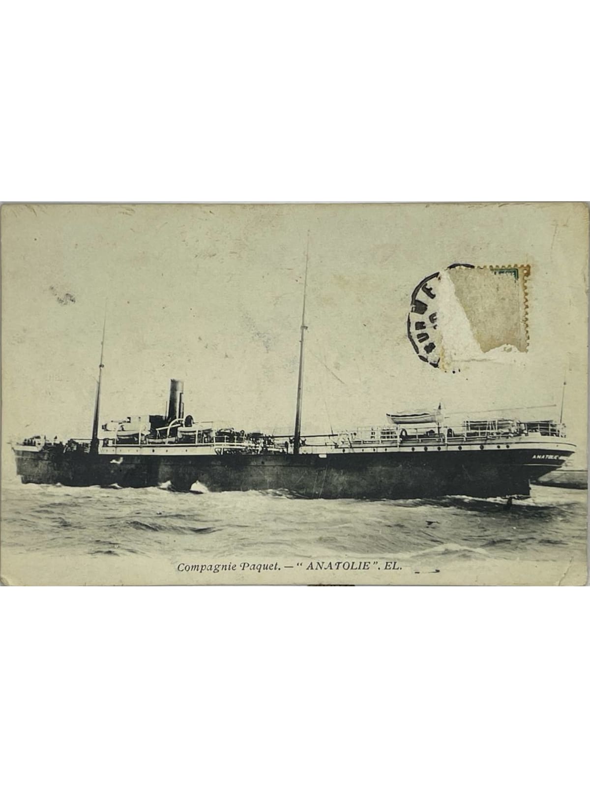 Recto de la carte postale