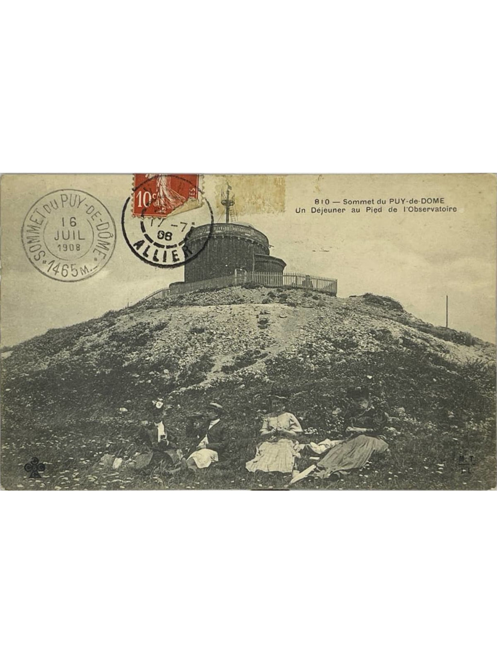Recto de la carte postale
