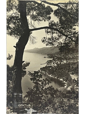 Carte postale – Opatija – Vue panoramique du littoral et de la baie de Kvarner – 1962