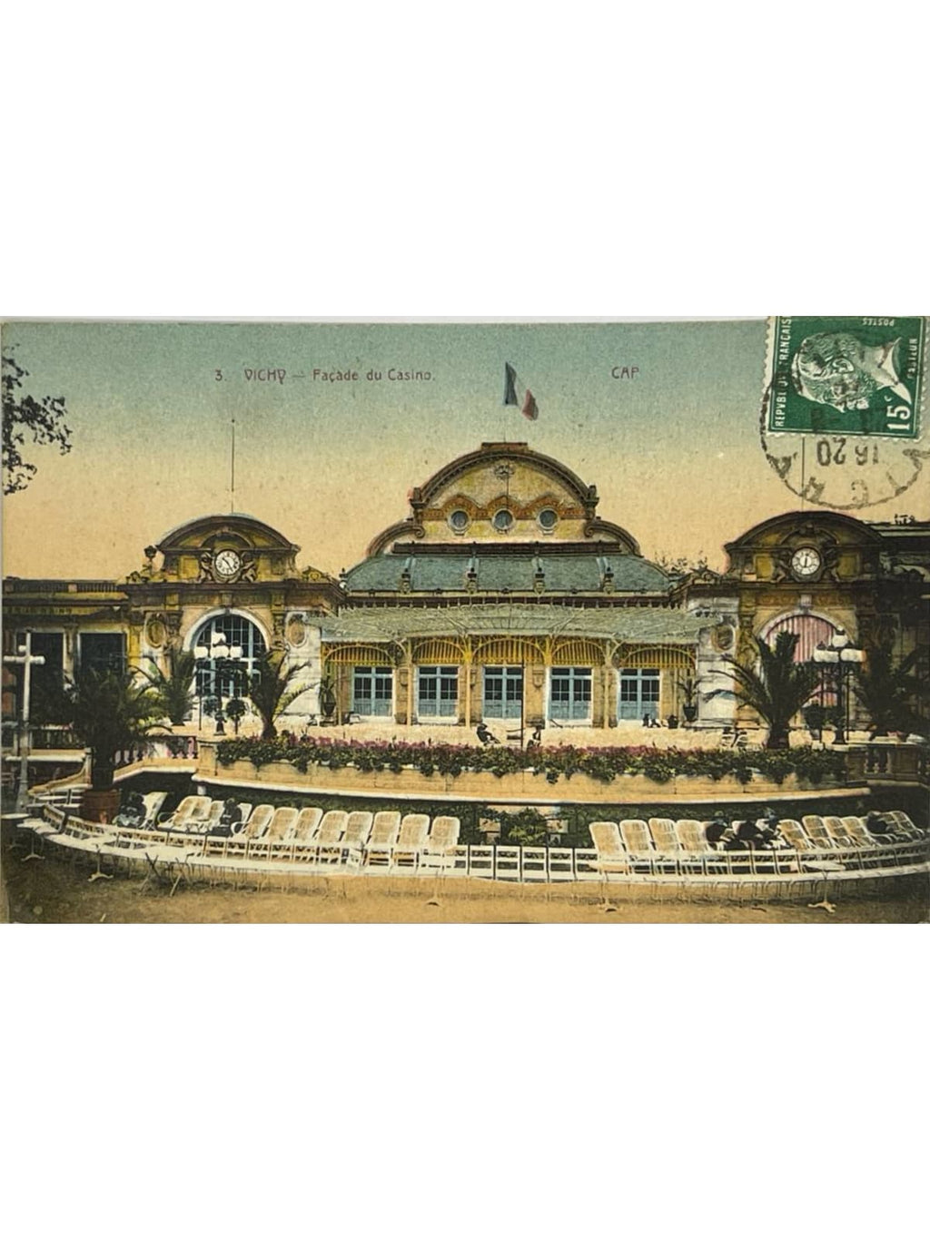 Recto de la carte postale