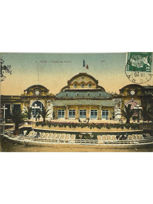 Vichy – Façade du Casino – Carte postale colorisée années 1950