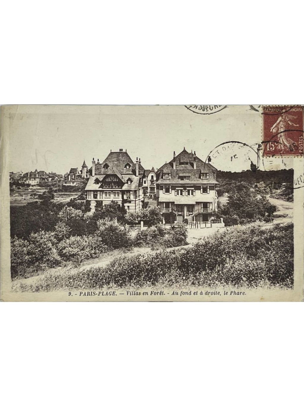 Recto de la carte postale