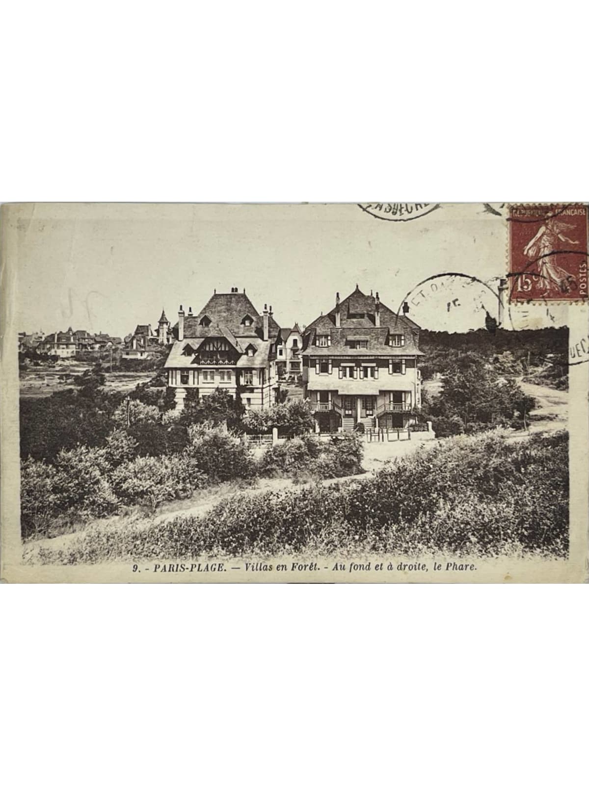 Recto de la carte postale