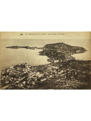 Beaulieu-sur-Mer – Cap Ferrat et Saint-Jean, vue panoramique – CPA n° 48