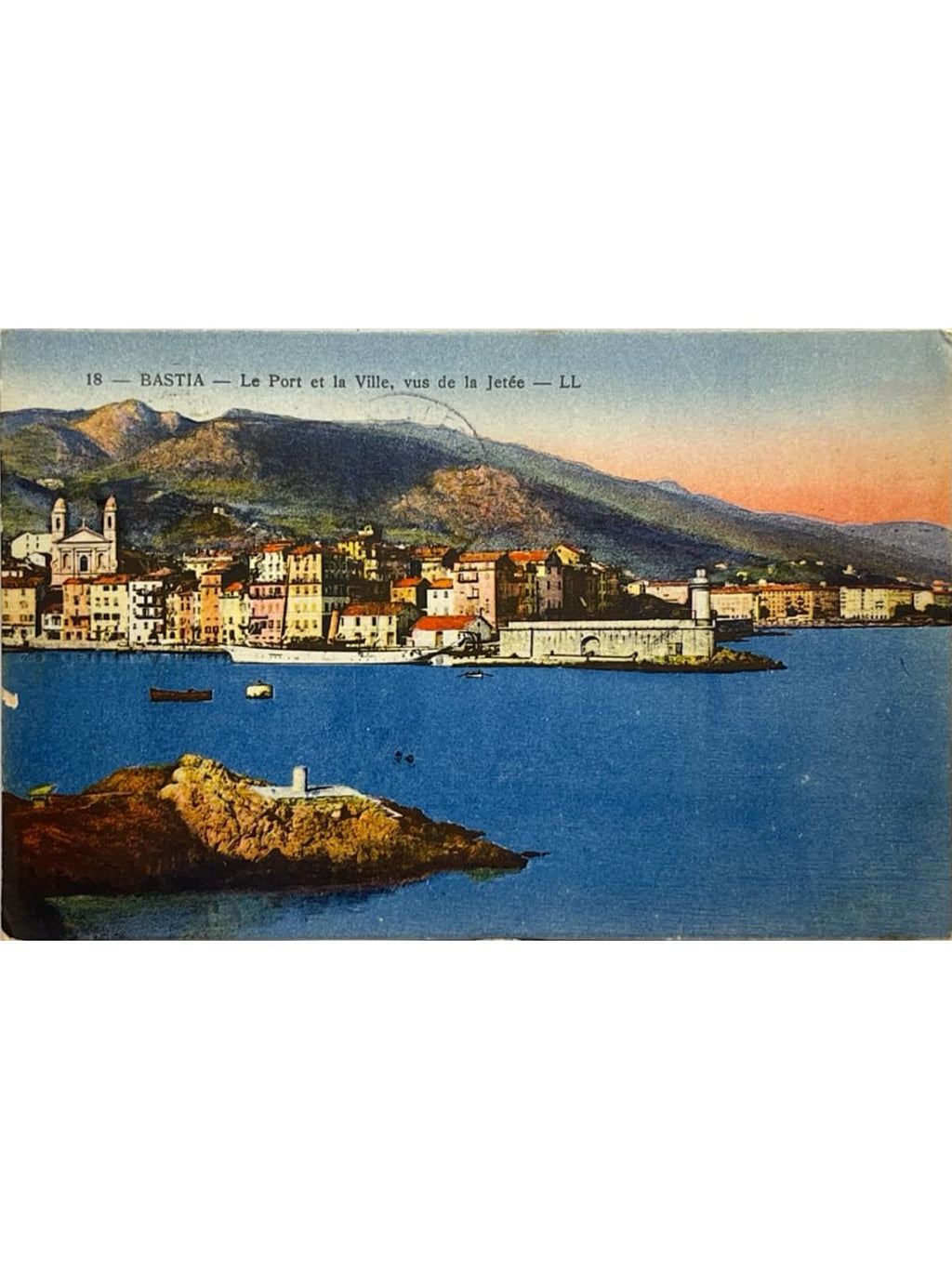 Recto de la carte postale