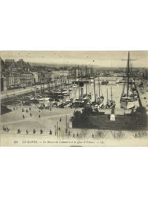 Le Havre – Bassin du Commerce et quai d'Orléans – Port animé – CPA L.L. n°425